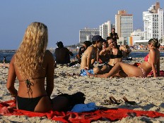 חוף בתל אביב (צילום: David Silverman, GettyImages IL)