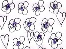 פרחים ולבבות פרחים ולבבות