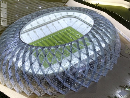 דגם האצטדיון בקטאר (רויטרס) (צילום: מערכת ONE)