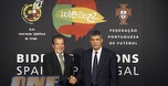 נשיאי ההתאחדיות של ספרד ופורטוגל (רויטרס) (צילום: מערכת ONE)