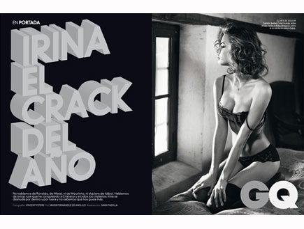 אירינה שייק - GQ (צילום: האתר הרשמי)
