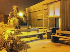 שלג, הלילה ביהודה ושומרון (צילום: יניב פוטרמן)