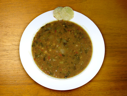מרק חרירה של סמדי בומבה (צילום: סמדר וקנין)