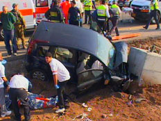 תאונת דרכים קטלנית ליד בית שאן. ארכיון (צילום: חדשות 2)