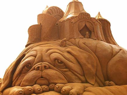 פסלי חול במלבורן (צילום: ניוז קום)