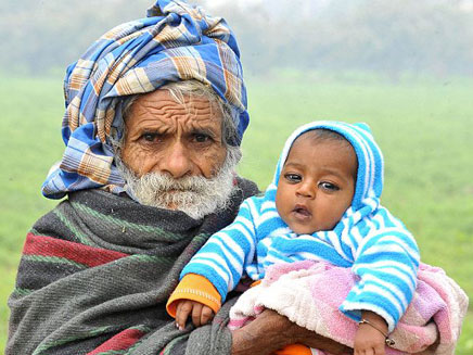 האב הזקן בעולם (צילום: shariq allaqaband)