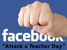 "יום הכה את המורה" בפייסבוק (צילום: עיבוד תמונה, חדשות 2)