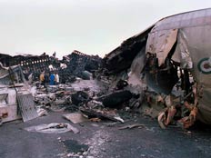 התרסקות מטוס קטלנית בקונגו (צילום: AP)