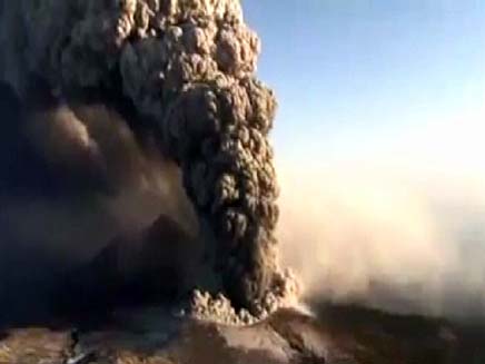 התפרצות הר געש ביפן (צילום: חדשות 2)