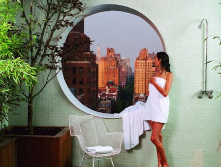 המקלחת במלון מרייטם בניו יורק (צילום: abcnews)