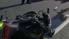 תאונת אופנוע, ארכיון (צילום: חדשות 24)