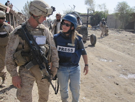 עובדה: אילנה דיין באפגניסטן (צילום: ירון לויזון, עובדה)
