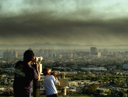זיהום סביבתי לוס אנג'לס (צילום: David McNew, GettyImages IL)