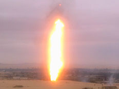 פיצוץ גז מצרים (צילום: רויטרס)