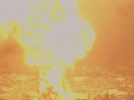 פיצוץ עז ביפן (צילום: חדשות 2)