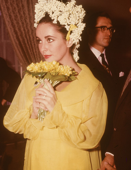 אליזבת טיילור -1964 (חתונה) (צילום: Hulton Archive, GettyImages IL)