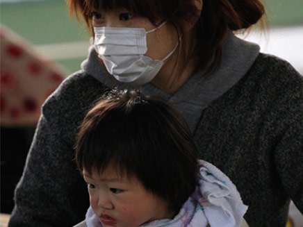 שגרת אסון ביפן (צילום: AP)