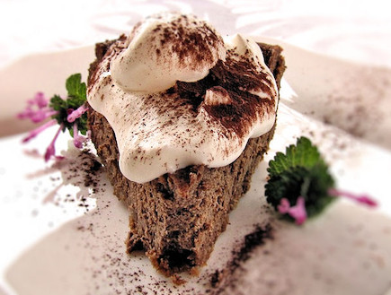 עוגת גבינה ושוקולד לפסח - מוכנה (צילום: דליה מאיר, קסמים מתוקים)