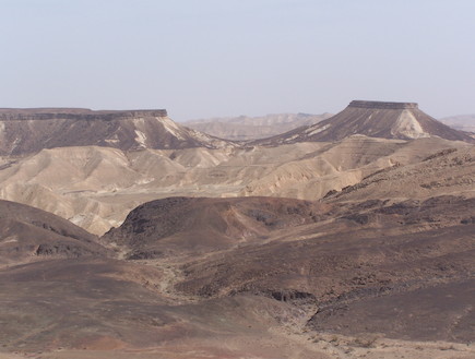 נוף מכתש רמון מכרבולת חרירים (צילום: איציק מזרחי,  יחסי ציבור )