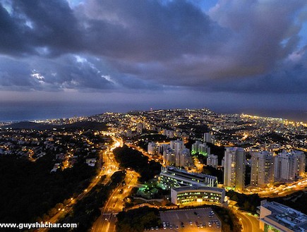 נוף ממגדל אשכול, חיפה (צילום: גיא שחר )
