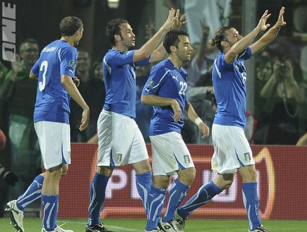 איטליה חוגגת ומתקרבת ליורו 2012 (GettyImages) (צילום: מערכת ONE)