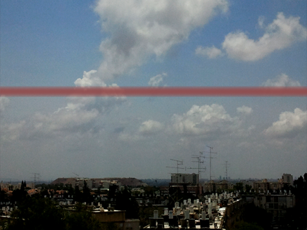 ענן האפר הוולקני בישראל (צילום: חדשות 2)