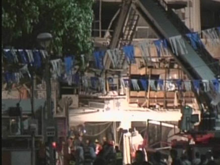 הבניין שהתפוצץ בנתניה (צילום: חדשות 2)