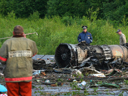התרסקות המטוס ברוסיה שלשום (צילום: רויטרס)