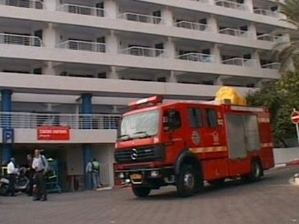 שריפה במלון בטבריה (צילום: חדשות 2)