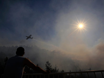 שריפת הענק ביער ירושלים (צילום: רויטרס, AP)