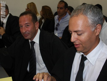 עורכי הדין של שני הצדדים בבית המשפט המחוזי בירושלים (גיא בן זיו) (צילום: מערכת ONE)