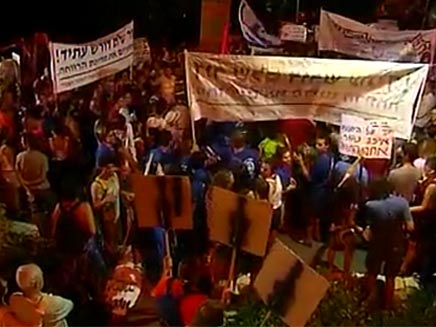 מחאת האוהלים בחיפה (צילום: חדשות 2)
