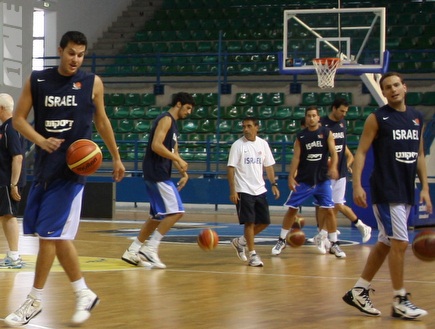 אימון הנבחרת (דובר איגוד הכדורסל) (צילום: מערכת ONE)