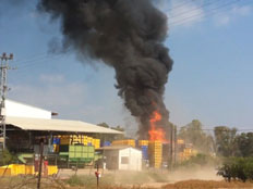 הדליקה ביסוד המעלה (צילום: חדשות2)