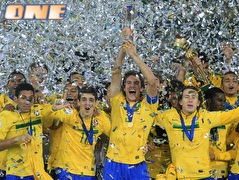 ברזיל חוגגת זכייה באליפות העולם עד גיל 20 (רויטרס) (צילום: מערכת ONE)