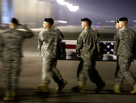 עשור לאסון התאומים - חיילים אמריקנים (צילום: Mark Wilson, GettyImages IL)