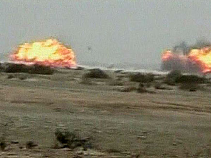 פיצוץ במחסן תחמושת באירן (צילום: חדשות 2)
