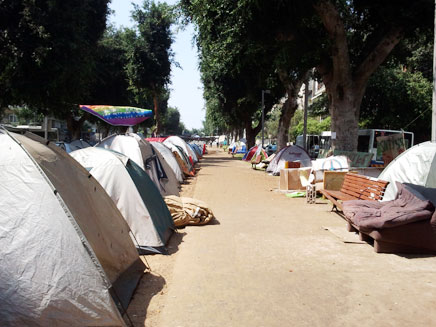 מחאת האוהלים, קיץ 2011 (צילום: עזרי עמרם, חדשות 2)