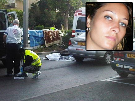 זירת התאונה בה נהרגה לי זיתוני (צילום: יהודה הילדסהיים - סוכנות הידיעות "חדשות 24")