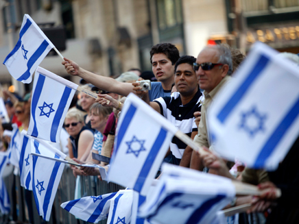 מצעד למען ישראל בניו יורק (צילום: חדשות 2)