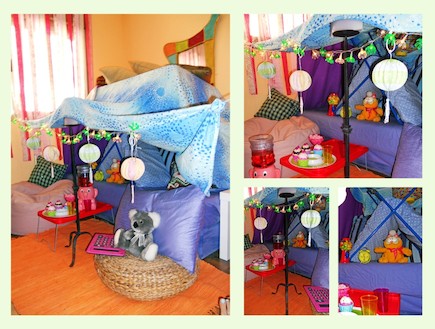 מאהלים בבית לילדים - חדר ילדים קולאז (צילום: ליעונה מנקלי)