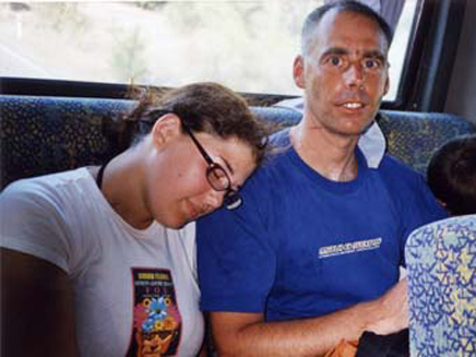 רון קרמן, לצד בתו טל ז"ל (צילום: חדשות 2)