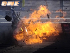 דן וולדן ברכב הבוער (GettyImages)