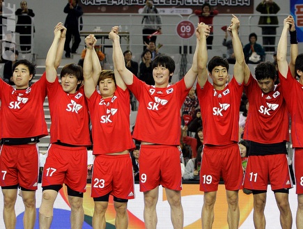 נבחרת קוריאה בכדוריד (GettyImages) (צילום: מערכת ONE)