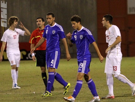 שחקני נבחרת ישראל מאוכזבים בסיום (איתי ישראל) (צילום: מערכת ONE)