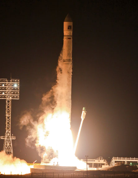 שיגור החללית הרוסית, בשבוע שעבר (צילום: AP)