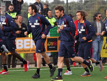 שחקני נבחרת איטליה מתאמנים (GettyImages) (צילום: מערכת ONE)