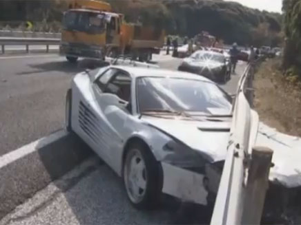 התאונה היקרה ביותר בעולם (צילום: יוטיוב)