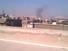 דמשק בוערת (צילום: חדשות 2)