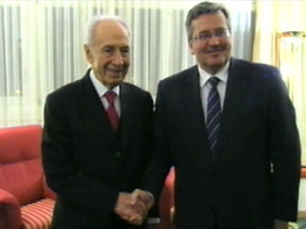 הנשיא פרס בוועידת דאבוס (צילום: חדשות 2)
